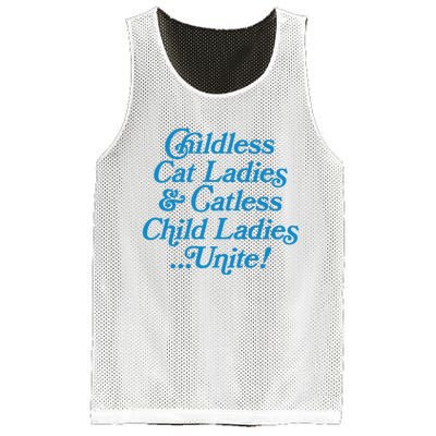 Childless Cat Ladies And Catless Child Ladies...Unite Kamala 2024 Mesh Reversible Basketball Jersey Tank