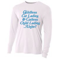 Childless Cat Ladies And Catless Child Ladies...Unite Kamala 2024 Cooling Performance Long Sleeve Crew