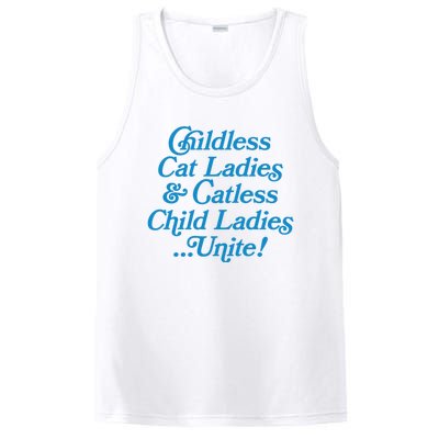 Childless Cat Ladies And Catless Child Ladies...Unite Kamala 2024 PosiCharge Competitor Tank