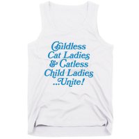 Childless Cat Ladies And Catless Child Ladies...Unite Kamala 2024 Tank Top