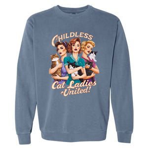 Childless Cat Ladies United 2024 Garment-Dyed Sweatshirt