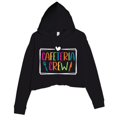 Cafeteria Crew Lunch Ladies Back To School Lunch Lady Squad Crop Fleece Hoodie