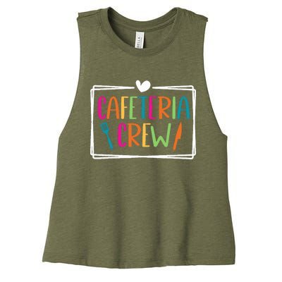 Cafeteria Crew Lunch Ladies Back To School Lunch Lady Squad Women's Racerback Cropped Tank