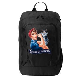 Childless Cat Ladies Vote Rosie The Riveter City Backpack