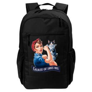 Childless Cat Ladies Vote Rosie The Riveter Daily Commute Backpack