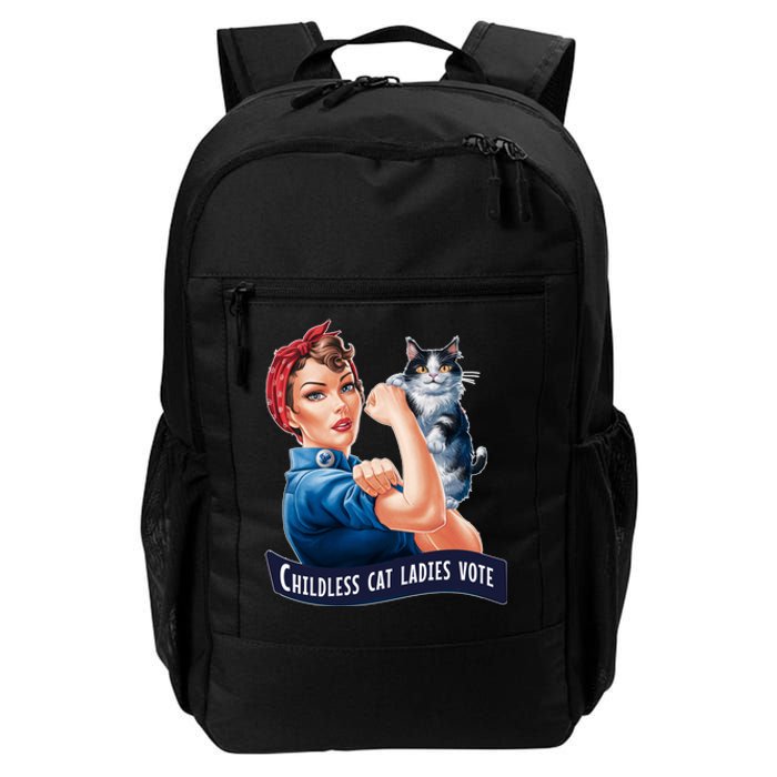 Childless Cat Ladies Vote Rosie The Riveter Daily Commute Backpack