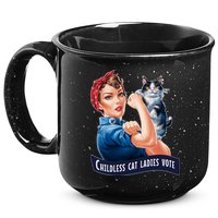 Childless Cat Ladies Vote Rosie The Riveter 15oz Campfire Ceramic Mug