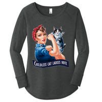 Childless Cat Ladies Vote Rosie The Riveter Women's Perfect Tri Tunic Long Sleeve Shirt