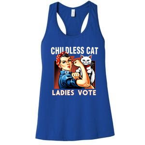 Childless Cat Ladies Vote Rosie The Riveter Cat Ladies Vote Women's Racerback Tank