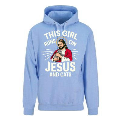 Christian Cat Lover Cat Mom Unisex Surf Hoodie