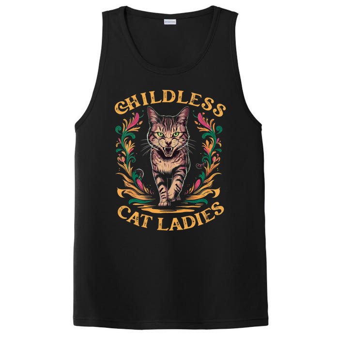 Childless Cat Ladies Feminist Childless Cat Ladies 2024 PosiCharge Competitor Tank