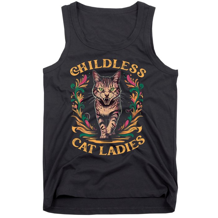 Childless Cat Ladies Feminist Childless Cat Ladies 2024 Tank Top