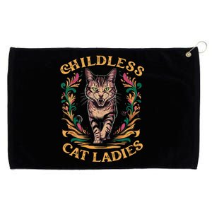 Childless Cat Ladies Feminist Childless Cat Ladies 2024 Grommeted Golf Towel