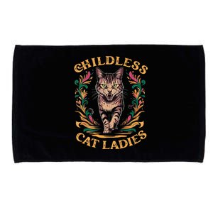 Childless Cat Ladies Feminist Childless Cat Ladies 2024 Microfiber Hand Towel