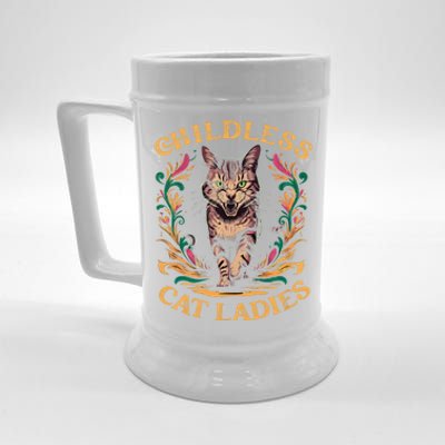 Childless Cat Ladies Feminist Childless Cat Ladies 2024 Beer Stein