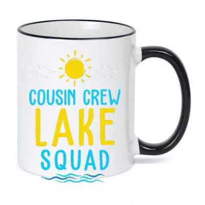 Cousin Crew Lake Squad Summer Vacation Family Matching 11oz Black Color Changing Mug