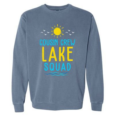 Cousin Crew Lake Squad Summer Vacation Family Matching Garment-Dyed Sweatshirt