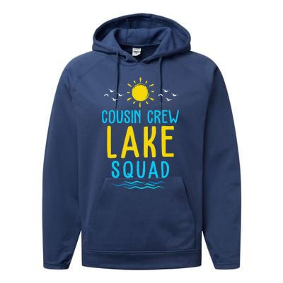 Cousin Crew Lake Squad Summer Vacation Family Matching Performance Fleece Hoodie