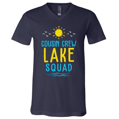 Cousin Crew Lake Squad Summer Vacation Family Matching V-Neck T-Shirt