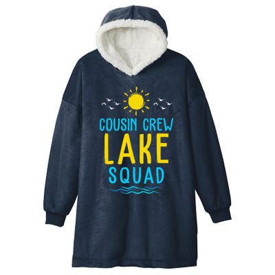 Cousin Crew Lake Squad Summer Vacation Family Matching Hooded Wearable Blanket