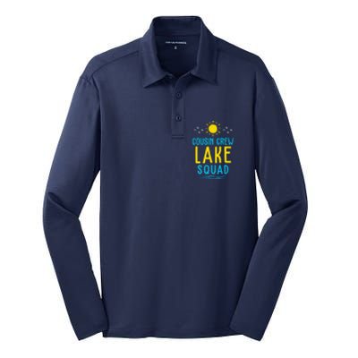 Cousin Crew Lake Squad Summer Vacation Family Matching Silk Touch Performance Long Sleeve Polo