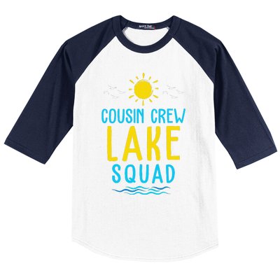 Cousin Crew Lake Squad Summer Vacation Family Matching Baseball Sleeve Shirt