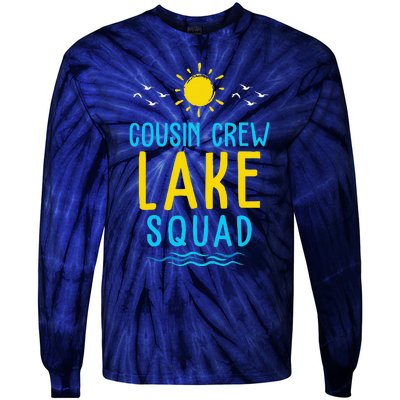 Cousin Crew Lake Squad Summer Vacation Family Matching Tie-Dye Long Sleeve Shirt