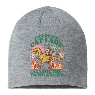 Childless Cat Lady Against The Patriarchy Kamala Harris 2024 Sustainable Beanie