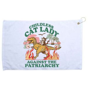 Childless Cat Lady Against The Patriarchy Kamala Harris 2024 Grommeted Golf Towel