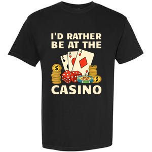 Cool Casino Lover Art For Women Casino Gambling Gambler Garment-Dyed Heavyweight T-Shirt