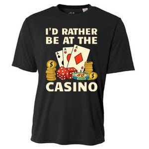 Cool Casino Lover Art For Women Casino Gambling Gambler Cooling Performance Crew T-Shirt