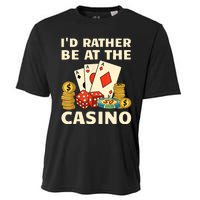 Cool Casino Lover Art For Women Casino Gambling Gambler Cooling Performance Crew T-Shirt