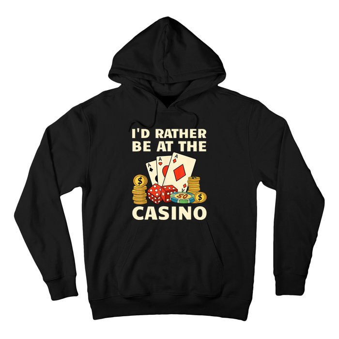 Cool Casino Lover Art For Women Casino Gambling Gambler Hoodie