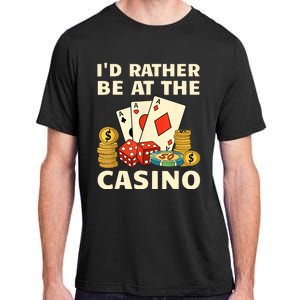 Cool Casino Lover Art For Women Casino Gambling Gambler Adult ChromaSoft Performance T-Shirt