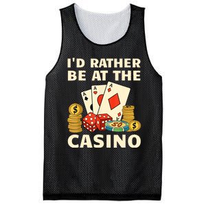 Cool Casino Lover Art For Women Casino Gambling Gambler Mesh Reversible Basketball Jersey Tank