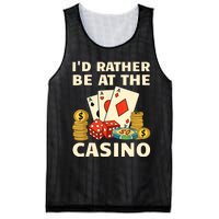 Cool Casino Lover Art For Women Casino Gambling Gambler Mesh Reversible Basketball Jersey Tank