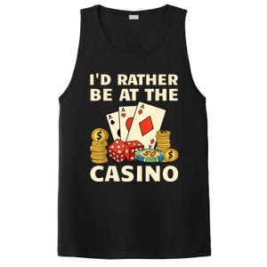 Cool Casino Lover Art For Women Casino Gambling Gambler PosiCharge Competitor Tank