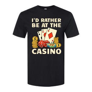 Cool Casino Lover Art For Women Casino Gambling Gambler Softstyle CVC T-Shirt