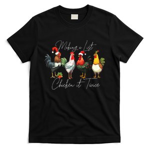 Christmas Chicken Lover Xmas Santa Hat Light  T-Shirt