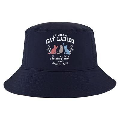 Childless Cat Ladies Social Club Voting Kamala Election 2024 Cool Comfort Performance Bucket Hat