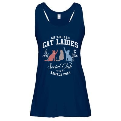 Childless Cat Ladies Social Club Voting Kamala Election 2024 Ladies Essential Flowy Tank