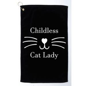 Childless Cat Lady Kamala Harris Platinum Collection Golf Towel