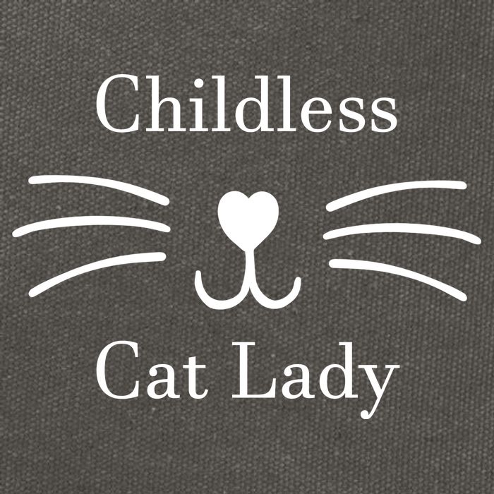 Childless Cat Lady Kamala Harris Cotton Canvas Backpack