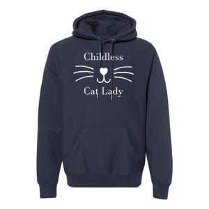 Childless Cat Lady Kamala Harris Premium Hoodie