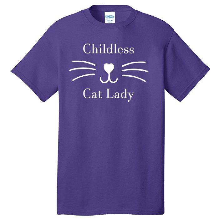 Childless Cat Lady Kamala Harris Tall T-Shirt