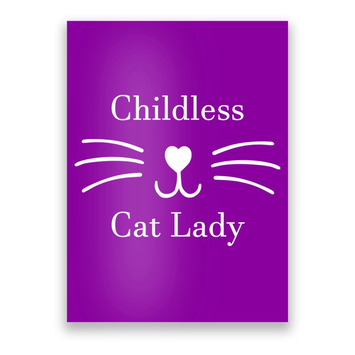 Childless Cat Lady Kamala Harris Poster