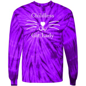 Childless Cat Lady Kamala Harris Tie-Dye Long Sleeve Shirt