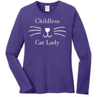 Childless Cat Lady Kamala Harris Ladies Long Sleeve Shirt