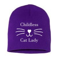 Childless Cat Lady Kamala Harris Short Acrylic Beanie