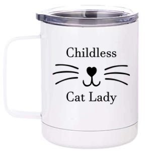 Childless Cat Lady Kamala Harris 12 oz Stainless Steel Tumbler Cup